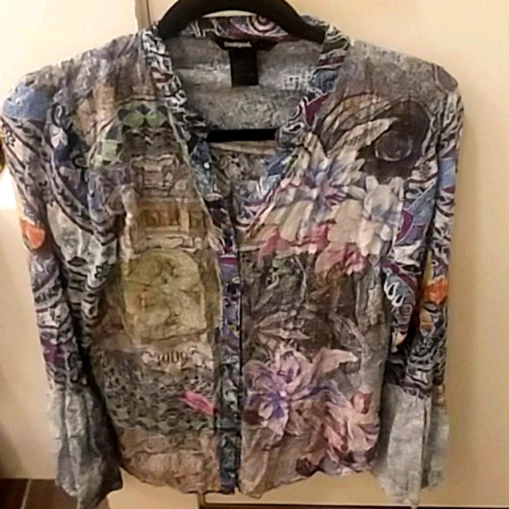 Desigual botton down shirt in unique design